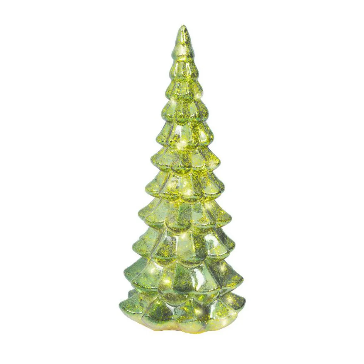KAEMINGK Sapin de Noël lumineux à piles 20 LED (H32 cm) Eternel Vert Hot