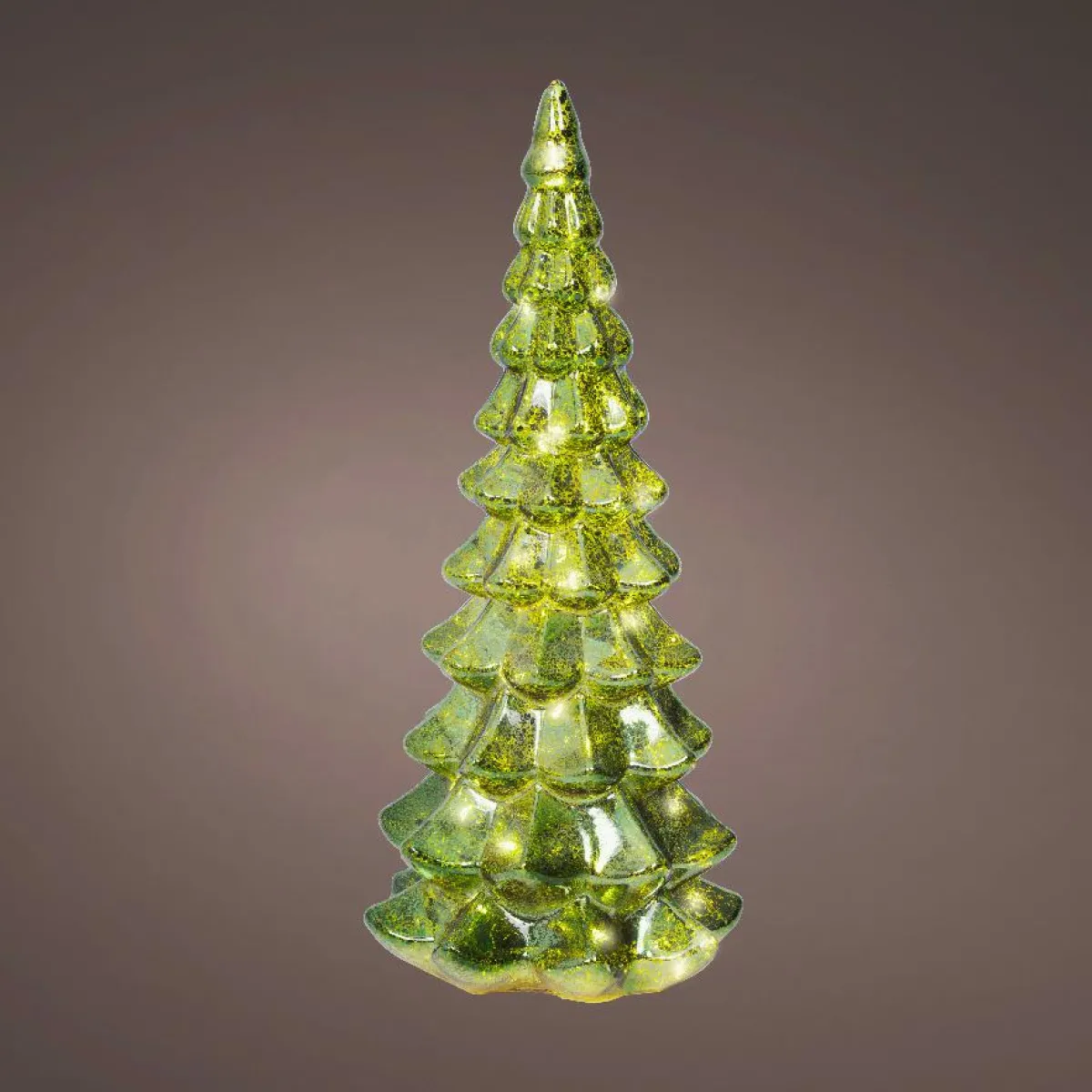 KAEMINGK Sapin de Noël lumineux à piles 20 LED (H32 cm) Eternel Vert Hot