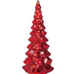 KAEMINGK Sapin de Noël lumineux à piles 20 LED (H32 cm) Eternel Rouge Clearance