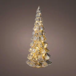 KAEMINGK Sapin de Noël lumineux à piles 20 LED (H32 cm) Eternel Argent