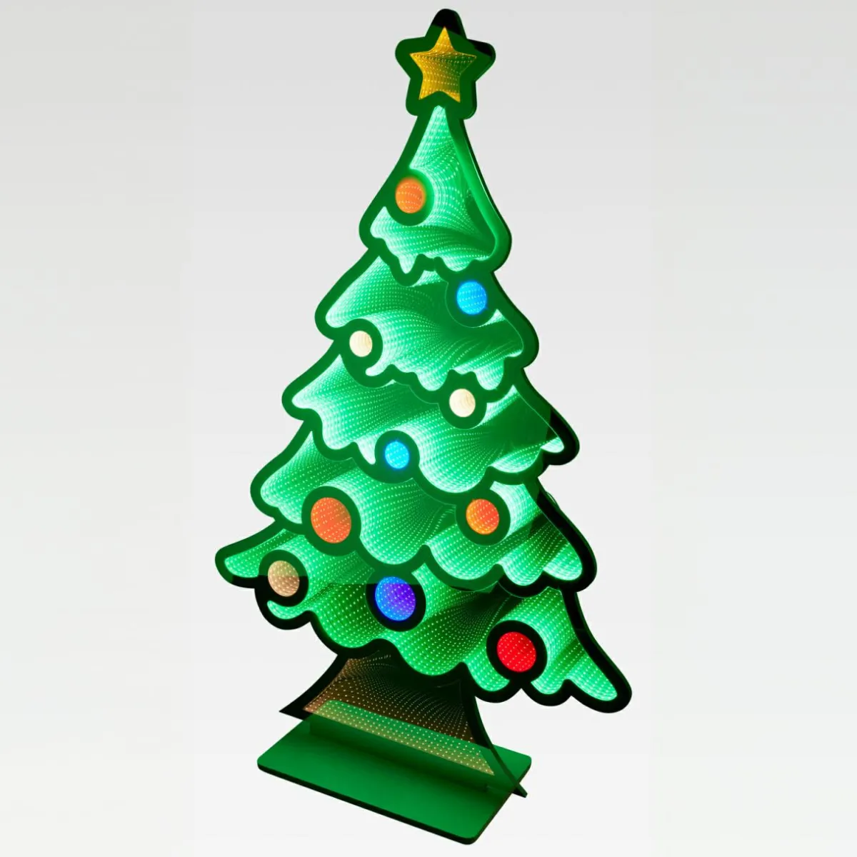 KOOPMAN Sapin de Noël lumineux Géant 942 LED (H180 cm) Infinity Multicolore Sale
