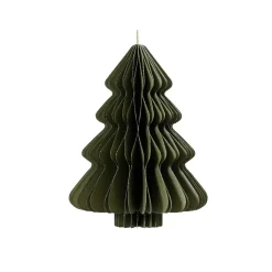 KAEMINGK Sapin en papier à suspendre (H15 cm) Fermeture Magnétique Vert romarin Sale