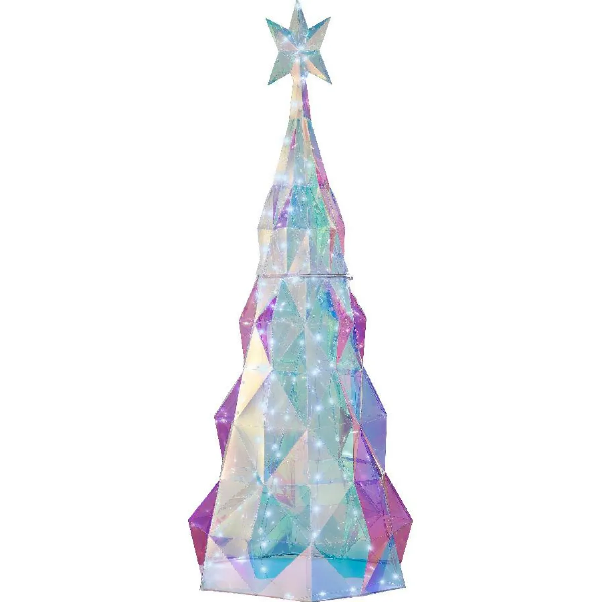 KAEMINGK Sapin lumineux 120 Micro LED (H110 cm) Ice Blanc froid Transparent irisé Online
