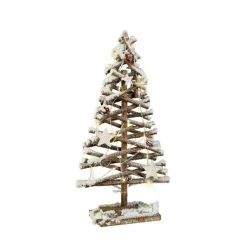 KAEMINGK Sapin lumineux à piles 20 LED (H50 cm) Laponie enneigée chaud Blanc Outlet