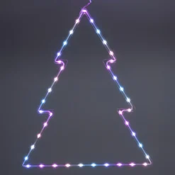 KOOPMAN Sapin lumineux néon 41 LED H60 cm Noël Multicolore Hot