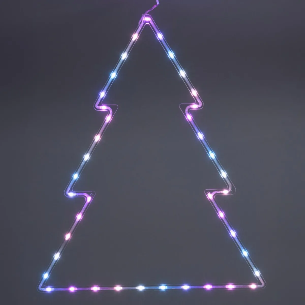 KOOPMAN Sapin lumineux néon 41 LED H60 cm Noël Multicolore Hot