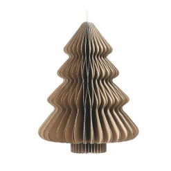 KAEMINGK Sapin papier à suspendre (H40 cm) Fermeture Magnétique Brun Marron Best