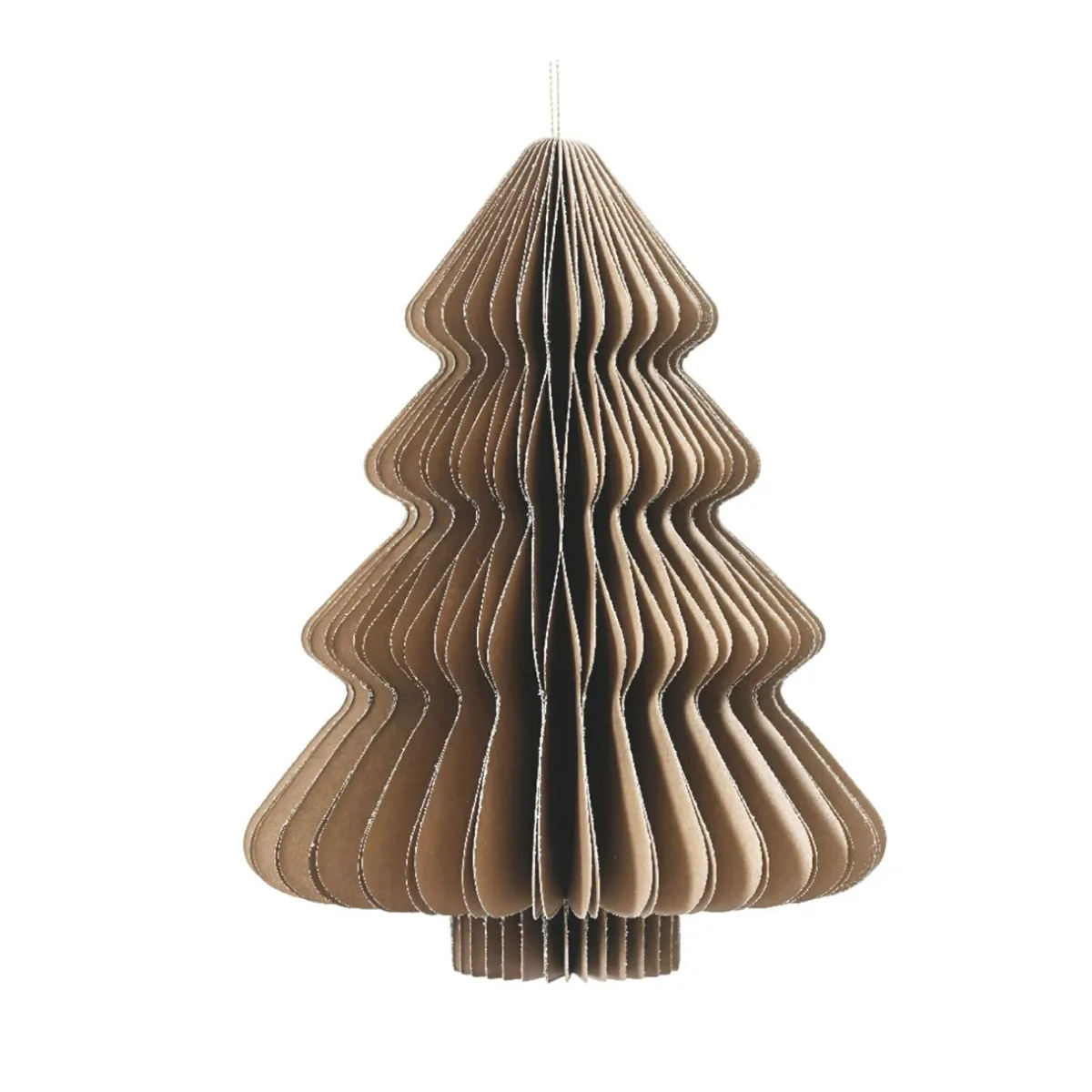 KAEMINGK Sapin papier à suspendre (H40 cm) Fermeture Magnétique Brun Marron Best