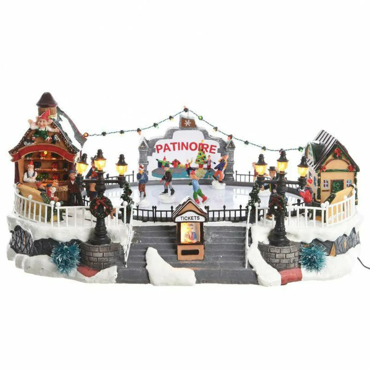 Feeric Lights & Christmas Scène de vie illuminée Piste de patin Aspen Discount