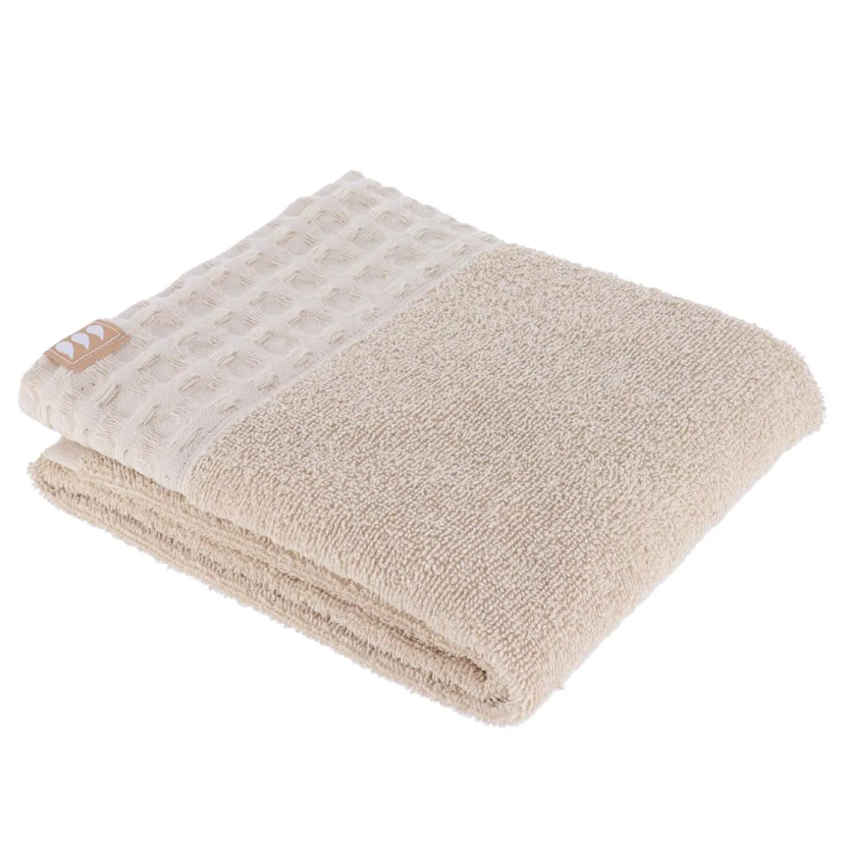 TENDANCE Serviette de bain coton (50 x 90 cm) Season Color Beige