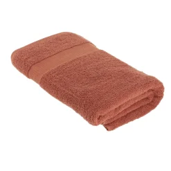TENDANCE Serviette de bain coton (90 x 150 cm) Timeless Terracotta New
