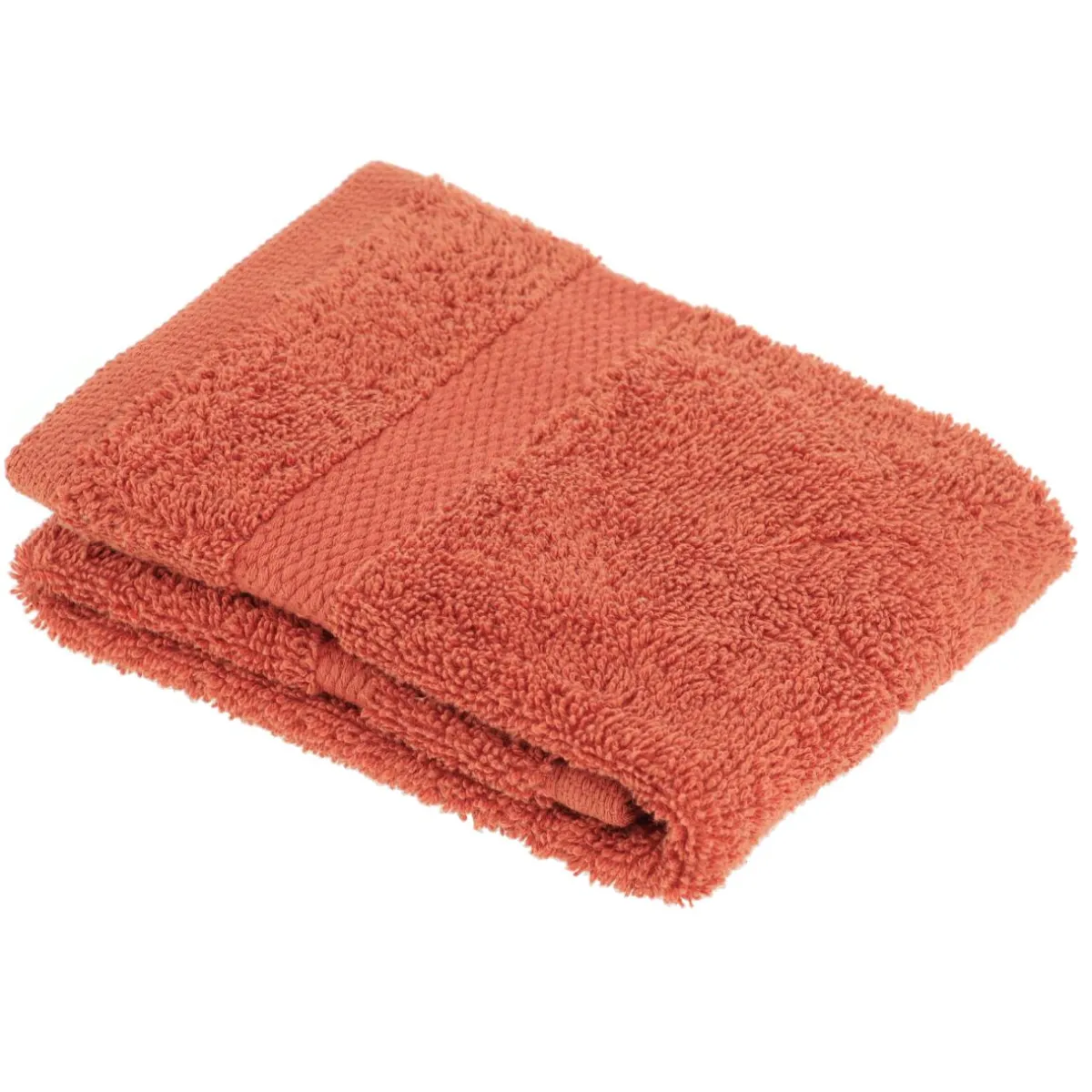 TENDANCE Serviette de bain coton (30 x 50 cm) Timeless Terracotta Best