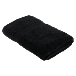 TENDANCE Serviette de bain coton (70 x 130 cm) Timeless e Noir Outlet