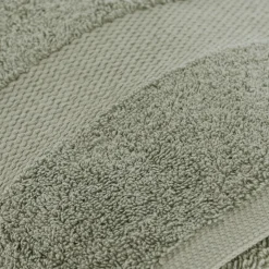 TENDANCE Serviette de bain coton (90 x 150 cm) Timeless Vert kaki Outlet