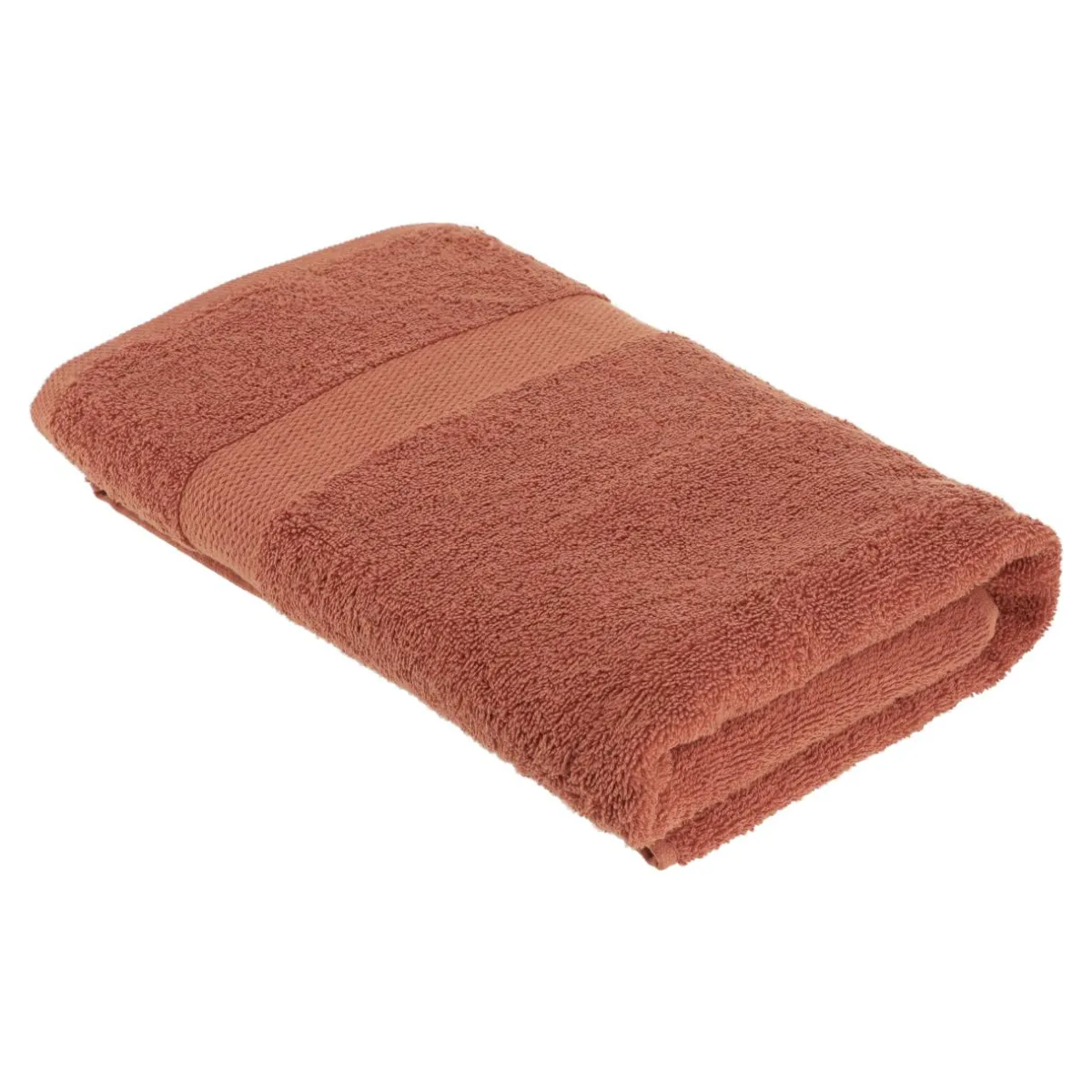 TENDANCE Serviette de bain coton (70 x 130 cm) Timeless Terracotta New