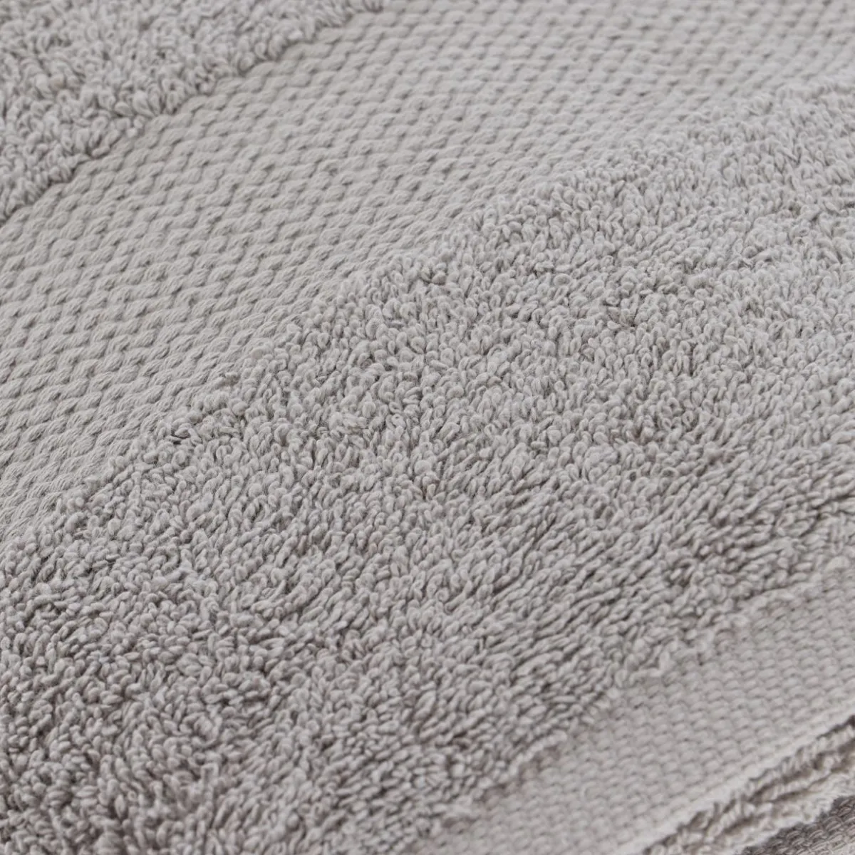 TENDANCE Serviette de bain coton (90 x 150 cm) Timeless Taupe