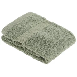 TENDANCE Serviette de bain coton (30 x 50 cm) Timeless Vert kaki Discount