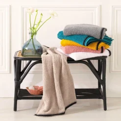 ATMOSPHERA Serviette de bain coton (50 x 90 cm) Joia Gris foncé Clearance