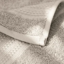 EMINZA Serviette de bain coton bio (90 x 150 cm) Méline pampa Beige Clearance