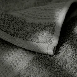 EMINZA Serviette de bain coton bio (90 x 150 cm) Méline Vert romarin
