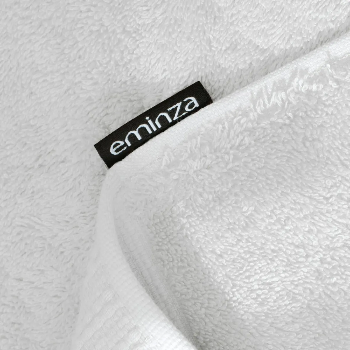 EMINZA Serviette de bain coton bio (30 x 50 cm) Méline chantilly Blanc Hot