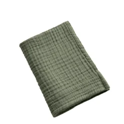 EMINZA Serviette de bain gaze de coton (30 x 50 cm) Gaïa Vert romarin Best