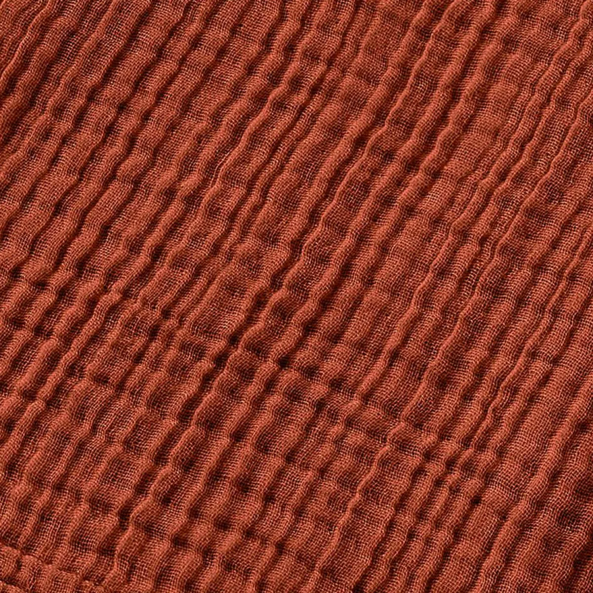 EMINZA Serviette de bain gaze de coton (50 x 90 cm) Gaïa Terracotta Discount