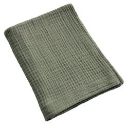 EMINZA Serviette de bain gaze de coton (90 x 150 cm) Gaïa Vert romarin Online