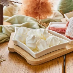 KAEMINGK Set à tapas 3 assiettes (17 x 33 cm) Maisonnettes hes Blanc Clearance