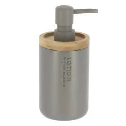 TENDANCE Set d'accessoires salle de bain Purebamboo Gris Hot