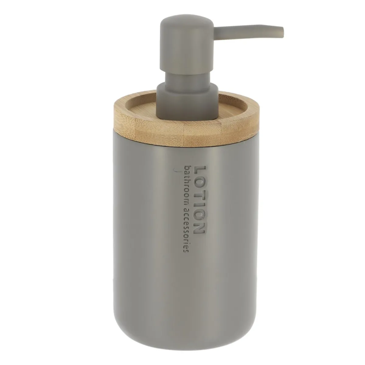 TENDANCE Set d'accessoires salle de bain Purebamboo Gris Hot