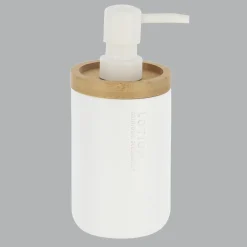 TENDANCE Set d'accessoires salle de bain Purebamboo Blanc New