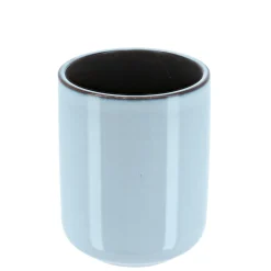 TENDANCE Set d'accessoires salle de bain grès laqué Pietra Bleu Online