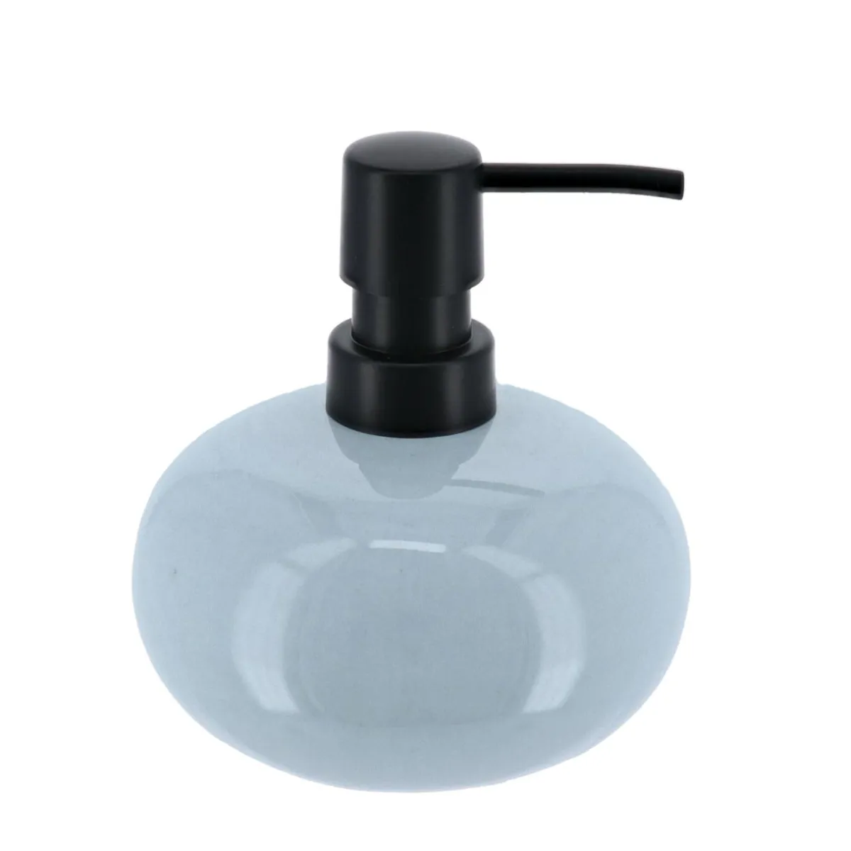 TENDANCE Set d'accessoires salle de bain grès laqué Pietra Bleu Online