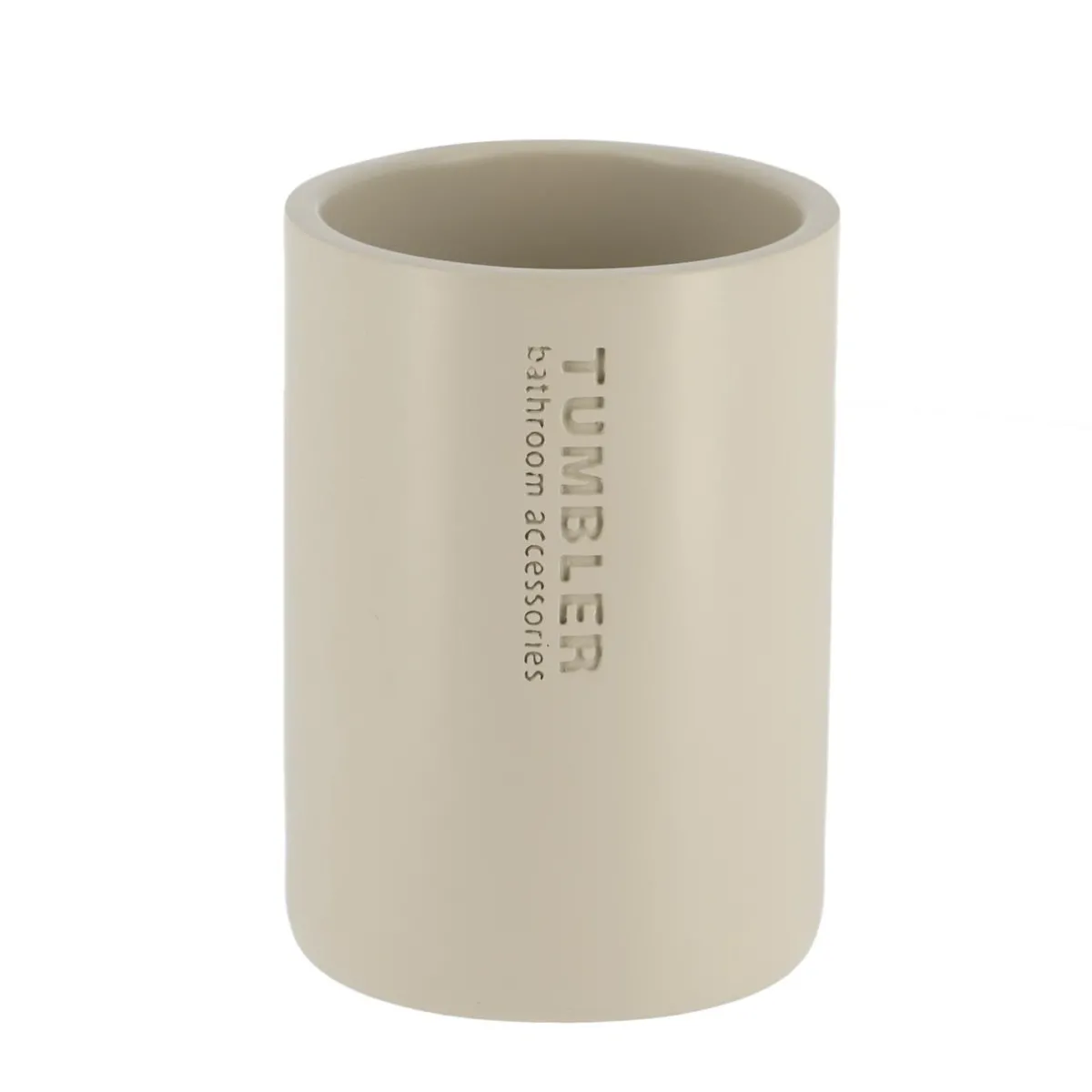 TENDANCE Set d'accessoires salle de bain Purebamboo Beige Hot