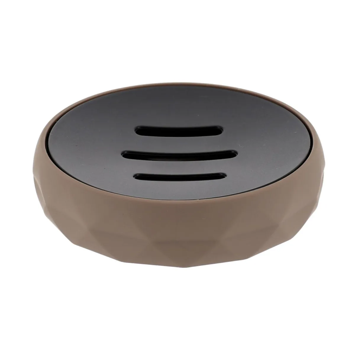 TENDANCE Set d'accessoires salle de bain Rubby Marron