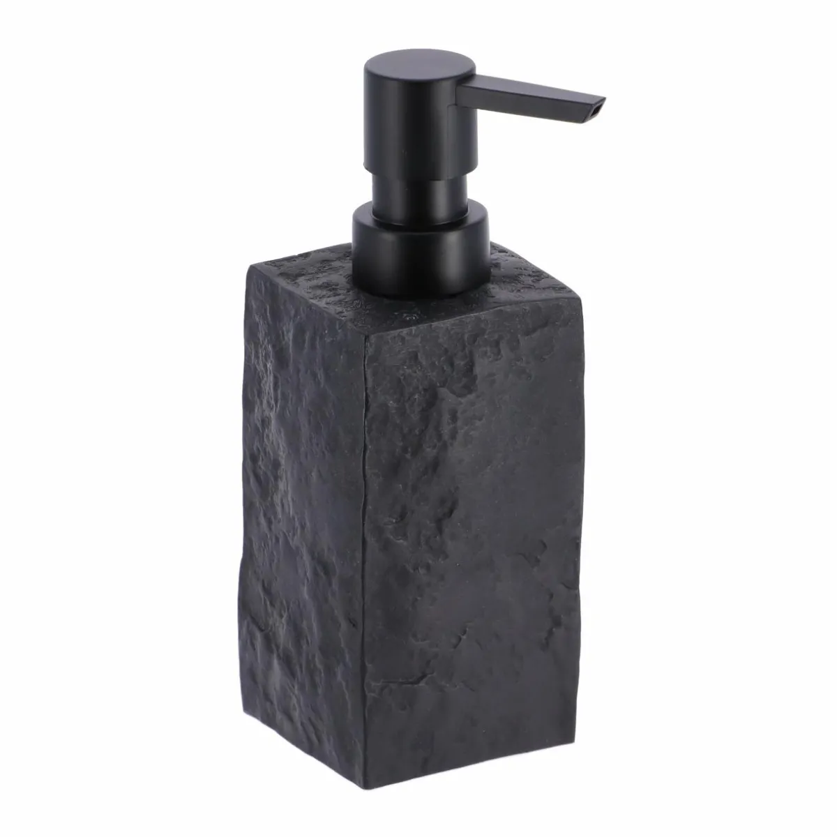 TENDANCE Set d'accessoires salle de bain Effet Pierre Noir Sale