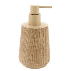 TENDANCE Set d'accessoires salle de bain façon chêne Scandi Beige New