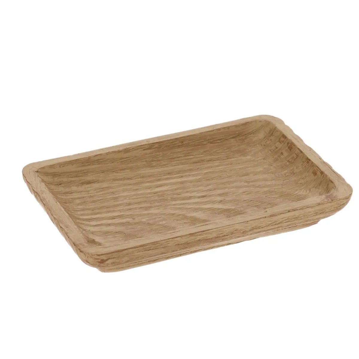 TENDANCE Set d'accessoires salle de bain façon chêne Scandi Beige New
