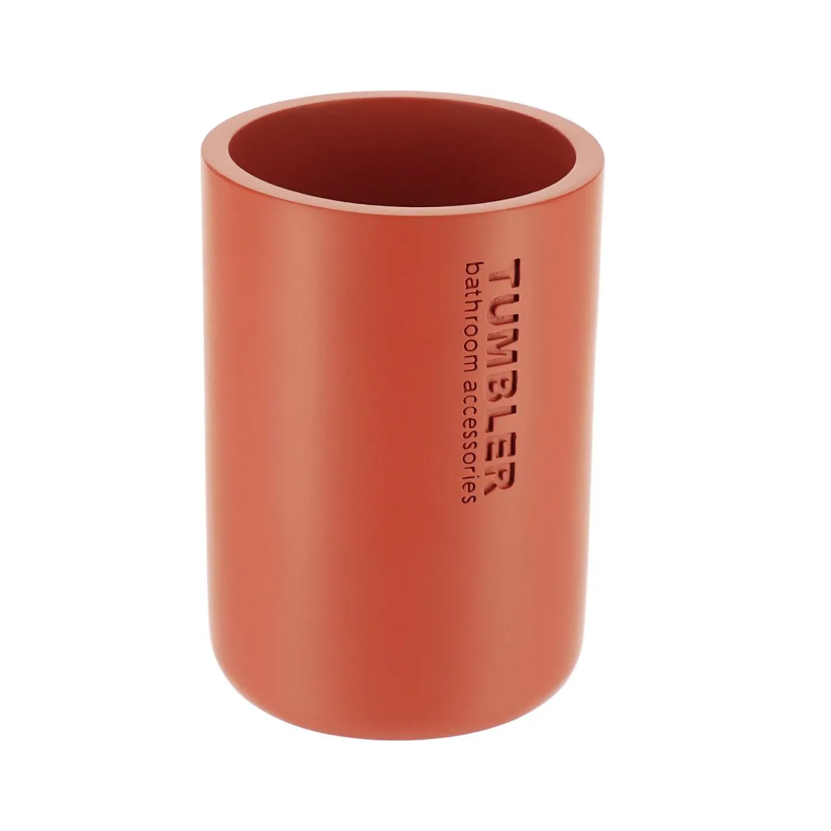 TENDANCE Set d'accessoires salle de bain Purebamboo Terracotta Hot