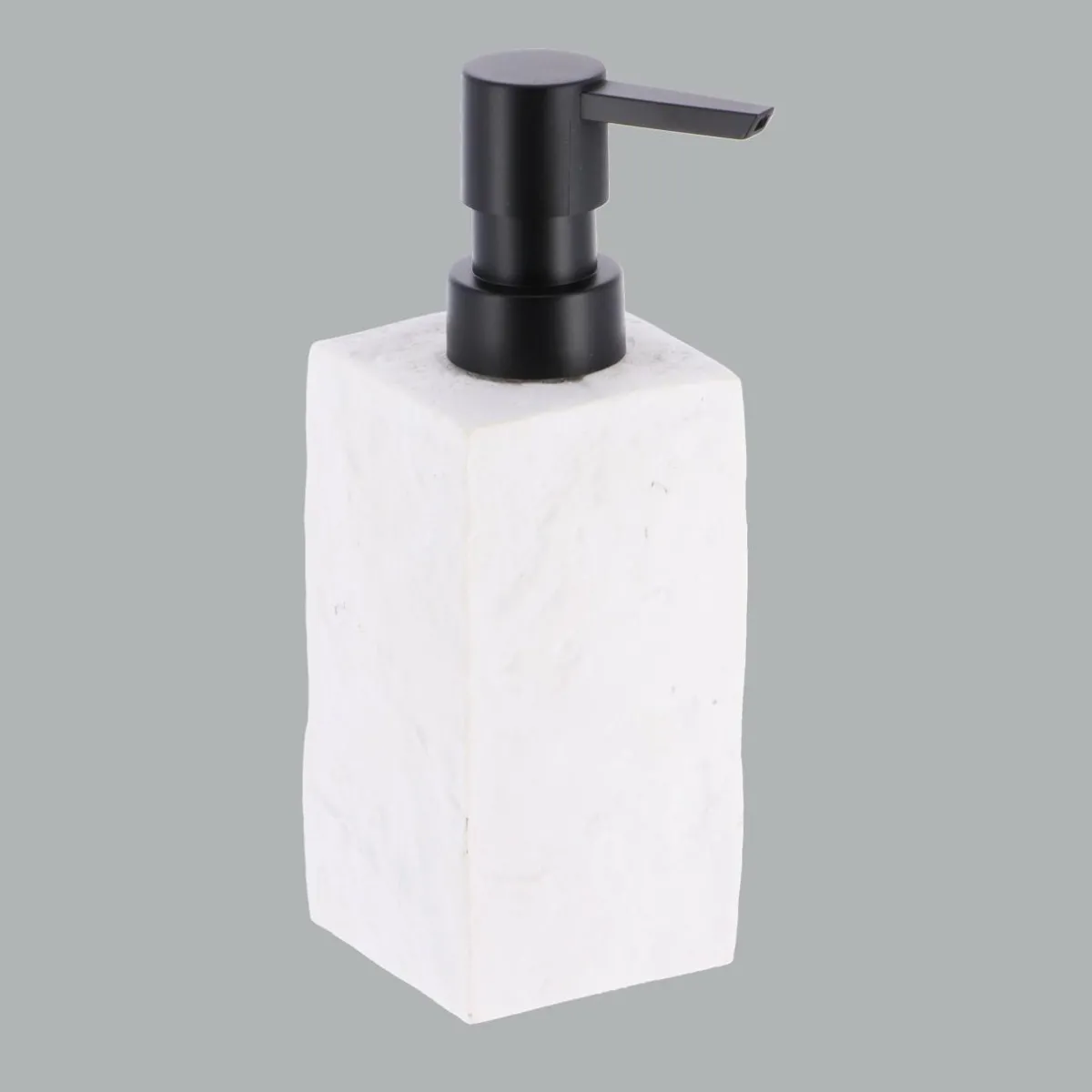 TENDANCE Set d'accessoires salle de bain Effet Pierre Blanc Best