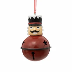 Feeric Lights & Christmas Soldat Casse-noisette à suspendre (H8 cm) Grelot Rouge Clearance