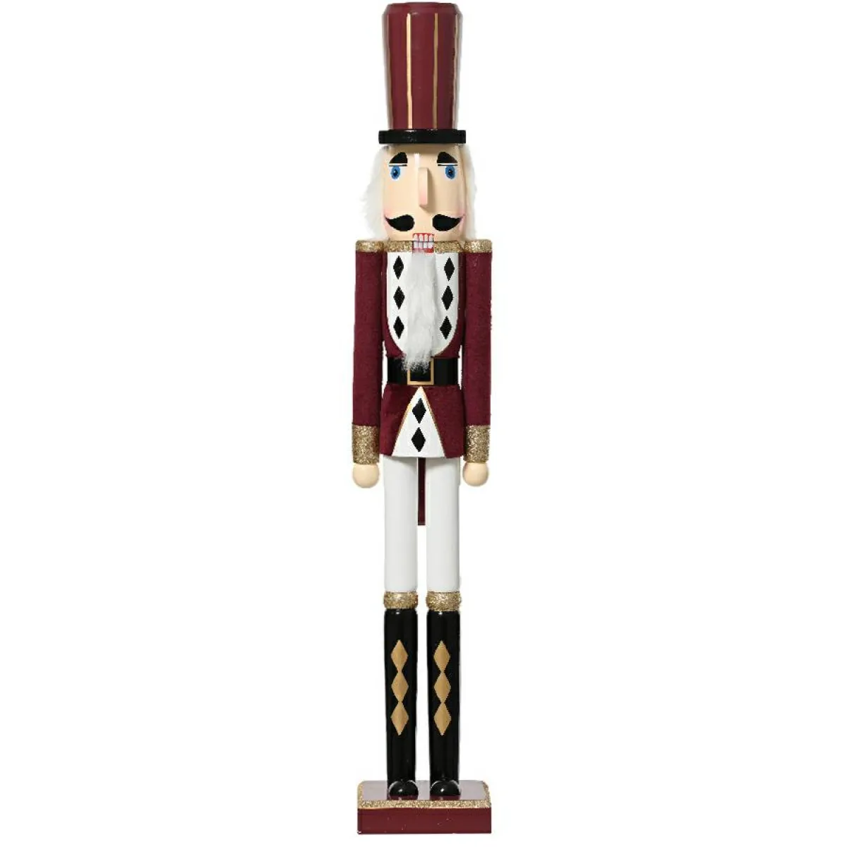 KAEMINGK Soldat Casse-noisette en bois (H76 cm) Gustave Lie de vin Bordeaux Outlet
