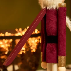 KAEMINGK Soldat Casse-noisette en bois (H76 cm) Gustave Lie de vin Bordeaux Outlet