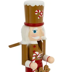 FEERIC LIGHTS Soldat Casse-noisette en bois (H38 cm) Pain d'épices Marron