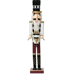 KAEMINGK Soldat Casse-noisette en bois (H50 cm) Gaby et son tambour Impérial Blanc Online
