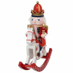 Feeric Lights & Christmas Soldat casse-noisette (H29 cm) Cheval à bascule Rouge Discount