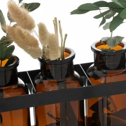 ATMOSPHERA Soliflores bois et métal Sophie Noir Hot