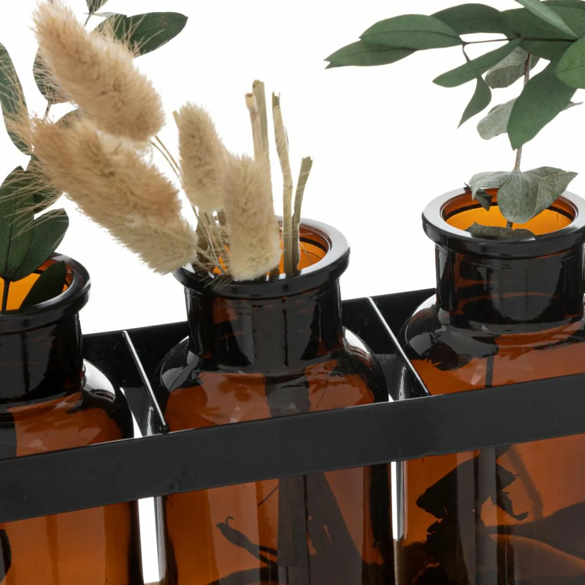 ATMOSPHERA Soliflores bois et métal Sophie Noir Hot