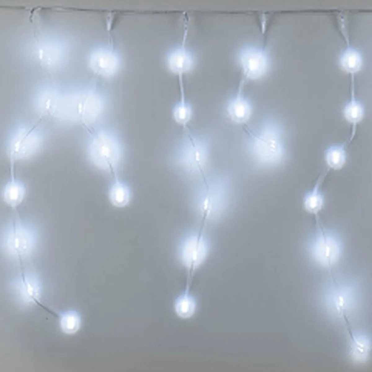 KOOPMAN Stalactite lumineuse 7,10 m 360 LED câble transparent Icicle Blanc froid Best